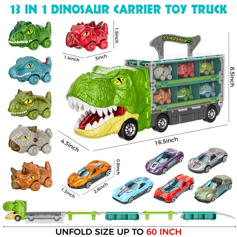 Dinosaur Transport Carrier Truck Toy
