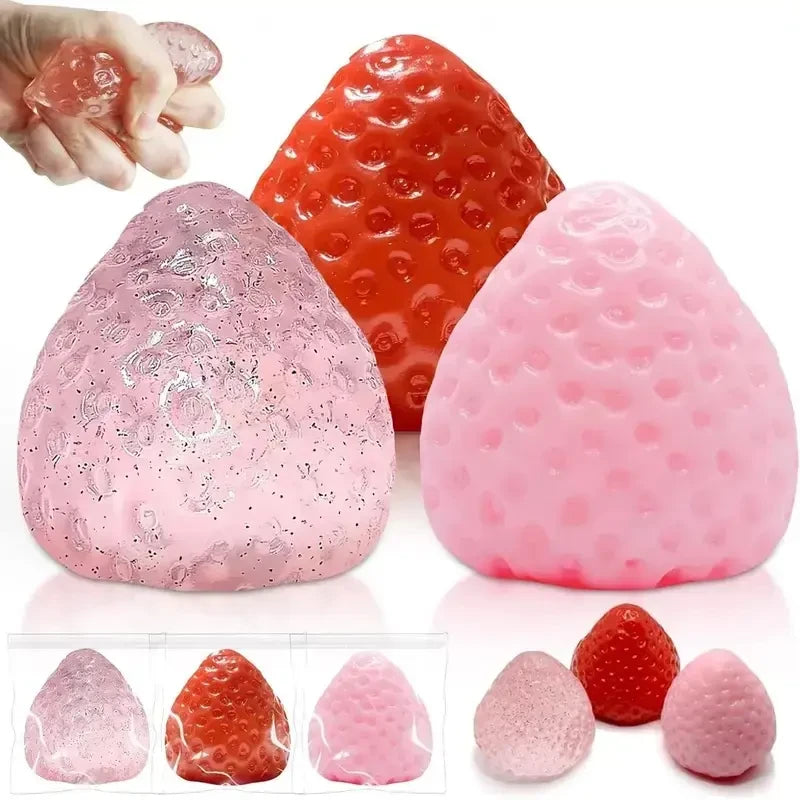 Strawberry Squishy Fidget Toy Box Set
