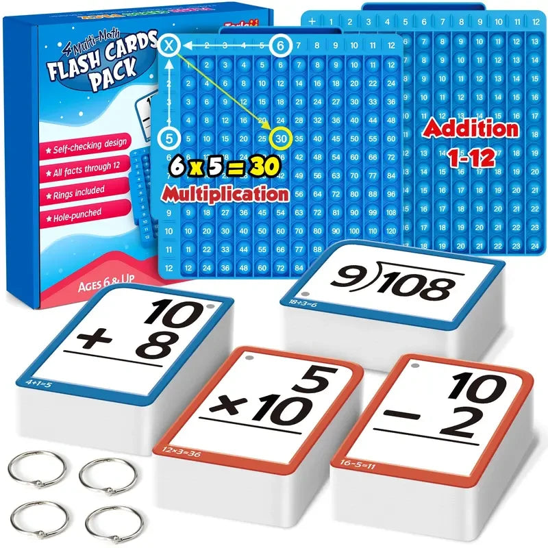Torlam Math Learning Board and Flash Cards