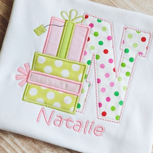 Birthday Embroidered Monogram Shirt