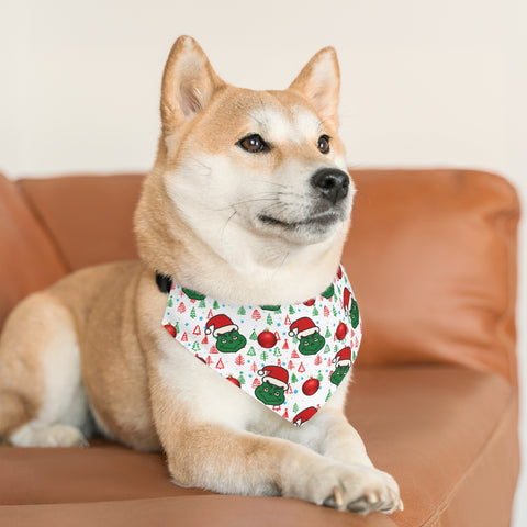 Grinch Christmas Pet Bandana Collar