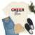 Cheer Mom shirt with red glitter design
