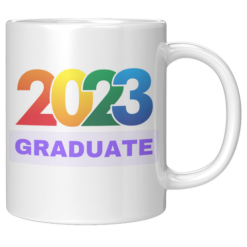 2023 Graduate Rainbow Coffee Mug