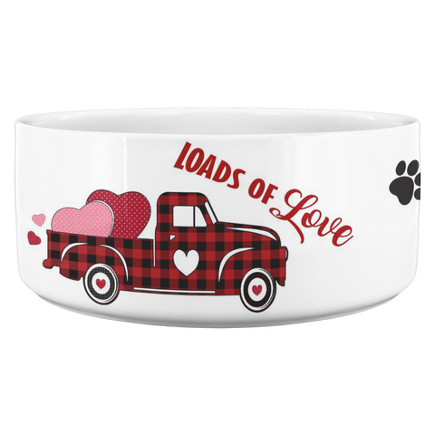 Personalized Dog Bowl - Cat Bowl - Valentines Day - Valentines Gift - Heart