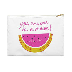 zip pouch, pencil pouch, Accessory Pouch, Watermelon, watermelon bag, watermelon tote, pastel watermelon, watermelon makeup bag, make up bag, gifts for girls, gifts for young girls, girl gifts, back to school, school pouch, school tote, back to school tote, watermelon