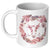 Cow with Pink Flowers Coffee Mug