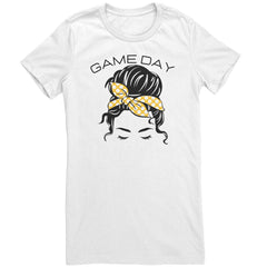 Game Day Messy Bun Shirt ETSU Inspired
