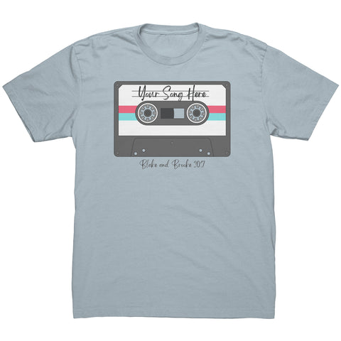 Personalized Your Favorite Song Cassette Shirt