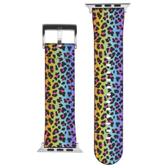 Rainbow Cheetah Apple Watch Band
