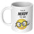 Funny coffee mug, fun coffee mug, smiley face, nerd gifts, gifts for nerds, talk nerdy to me, coffee mug for college student, college student gift, GPA gift, yellow