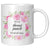 throat punch kind of day, funny coffee mug, funny coffee cup, funny gift idea, gag gift idea, throat punch design, gift for women, funny gift for women, funny gift for woman, pink flowers