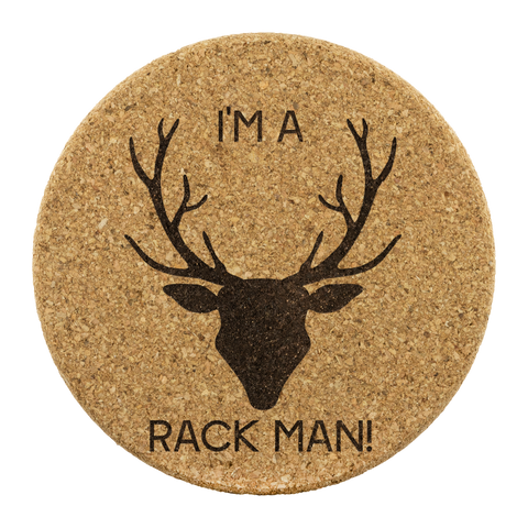 Deer Hunter - Rack Man - Drink Coasters for Men - Big Buck - Deer Rack