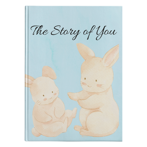 Baby Journal The Story of You Mom Journal Blue Hardback