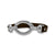 Brown Leather Fashion Bracelet with Silver Tone Oval Link