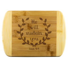 Verse Wood Cutting Board Isaiah 46:4