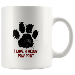 Messy paw print - pet mom - dog mom