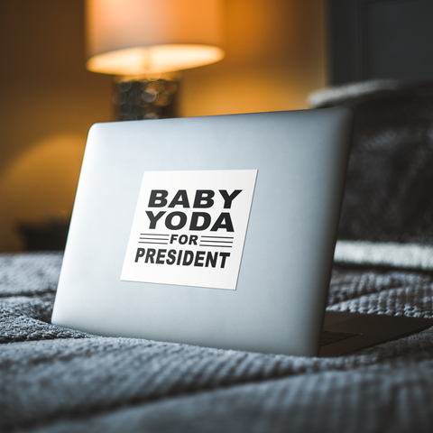 Baby Yoda for President Sticker Decal - Vinyl decal