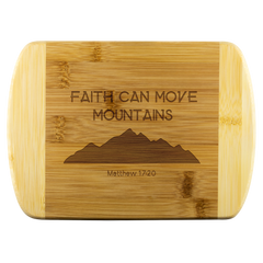 Verse Wood Cutting Board Matthew 17:20