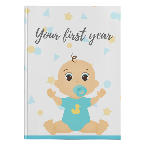 Mom Journal Baby Boy First Year Baby Book Blue Baby Shower